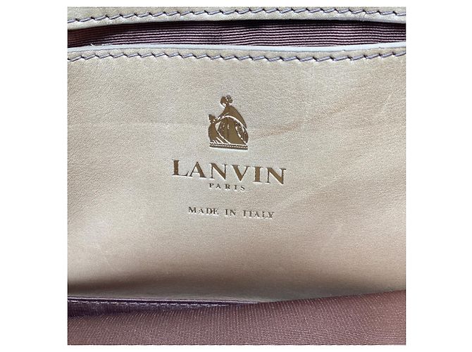 Lanvin Partition Tasche aus rotem Schlangenhautleder - Ansicht 6