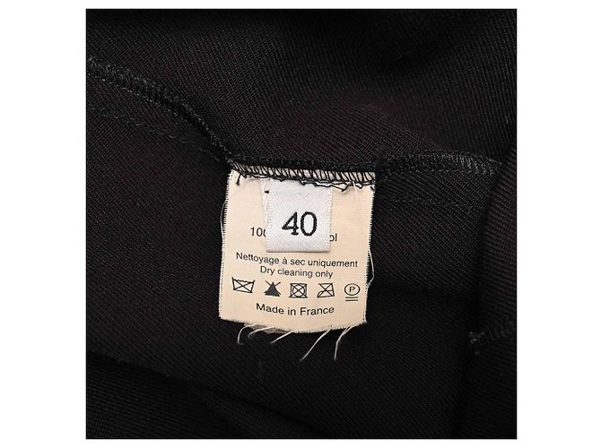 Falda midi recta Lanvin en lana negra Negro - vista 5