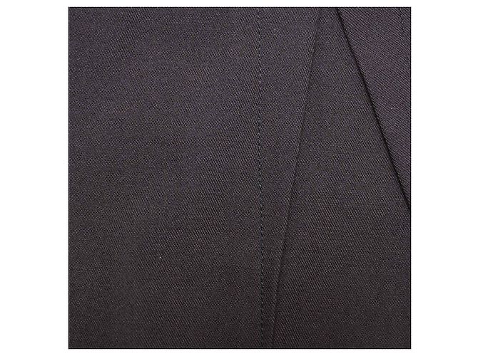Falda midi recta Lanvin en lana negra Negro - vista 7