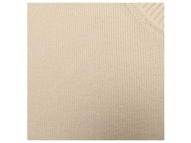 Vestido midi de punto sin mangas Ann Demeulemeester en rayón crema Blanco Crudo - vista 8