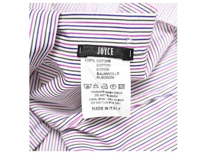 Camicia a maniche lunghe Etro con stampa paisley a righe in cotone multicolore - vista 5
