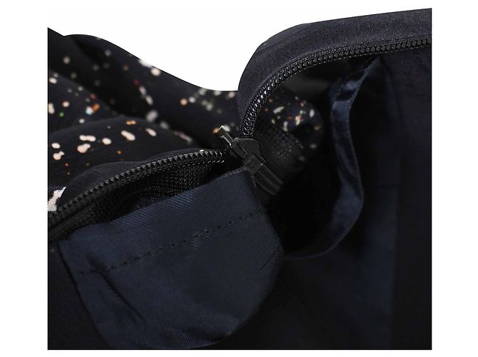 Minifalda estampada Dries Van Noten en seda negra Negro - vista 7