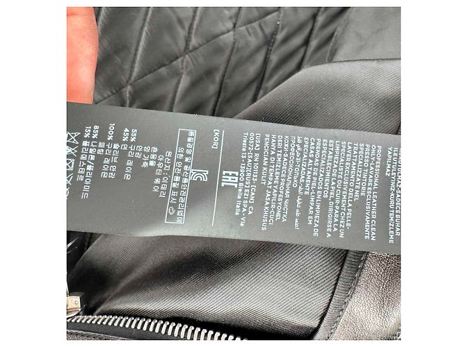 Giacca biker trapuntata corta Tom Ford Slim-Fit in pelle nera Nero - vista 12