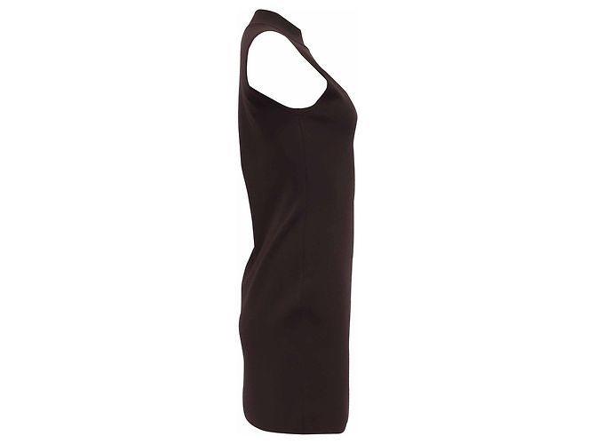 Vestido mini sin mangas Michael Michael Kors en viscosa marrón Castaño Roja - vista 3
