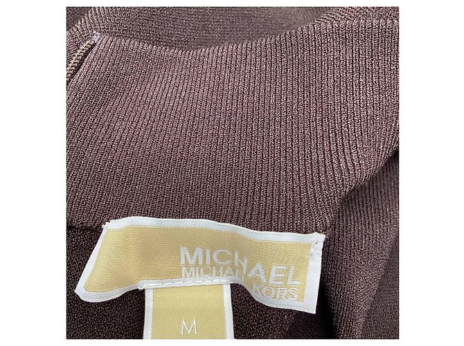 Vestido mini sin mangas Michael Michael Kors en viscosa marrón Castaño Roja - vista 6