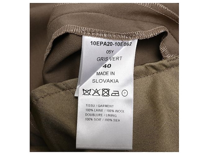 Pantalones de pierna recta Chloé en lana marrón Castaño Roja - vista 6
