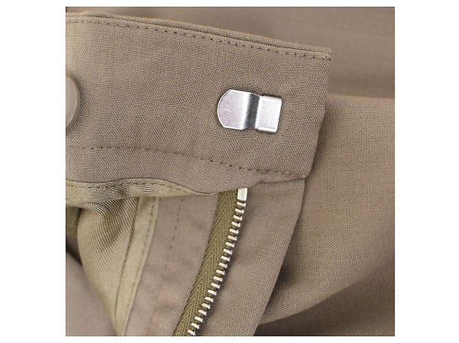 Pantalones de pierna recta Chloé en lana marrón Castaño Roja - vista 7