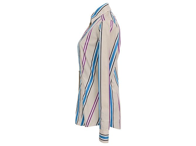 Camicia con bottoni a righe Etro in cotone multicolore - vista 2