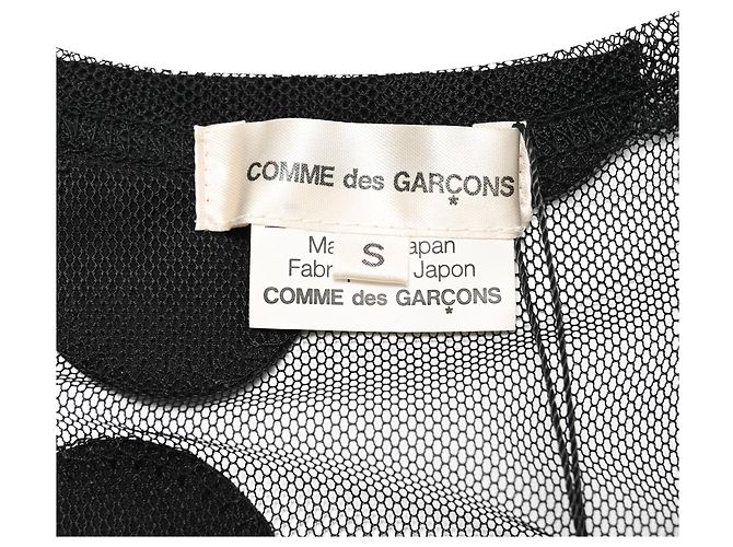 Comme Des Garcons Comme des Garçons Mesh-Bluse mit Blumen-Details, Schwarz, Polyester Python drucken - Ansicht 4