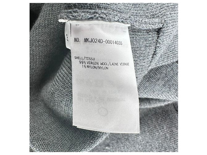 Thom Browne Blazer mit 4 Streifen aus grauer Wolle - Ansicht 5