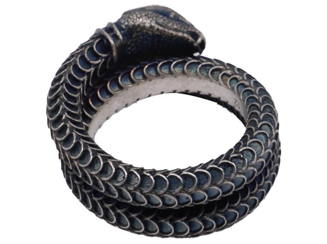 Gucci Garden Snake Ring aus Silbermetall Metallisch - Ansicht 2