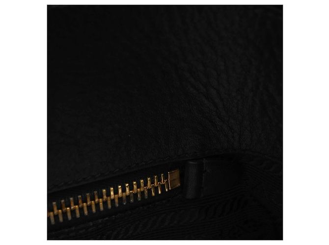 Borsa a tracolla Prada Braided Handle Tessuto in nylon nero - vista 11