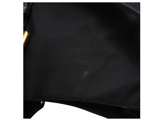 Borsa a tracolla Prada Braided Handle Tessuto in nylon nero - vista 28