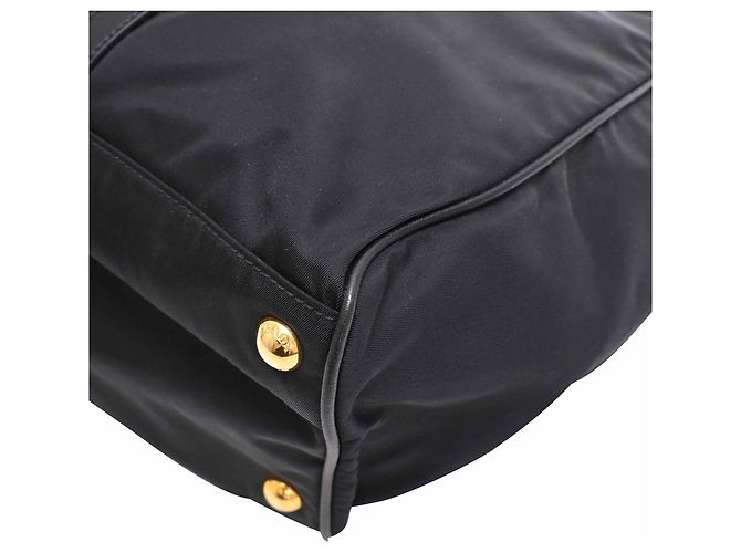 Borsa a tracolla Prada Braided Handle Tessuto in nylon nero - vista 30