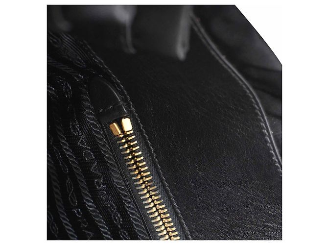 Borsa a tracolla Prada Braided Handle Tessuto in nylon nero - vista 9