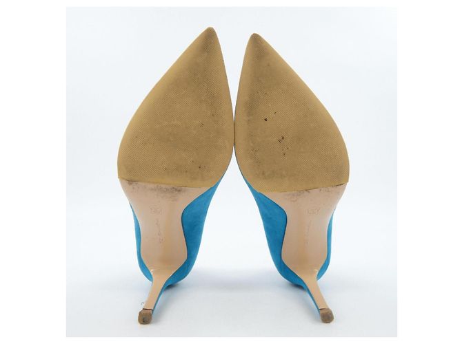Autre Marque Gianvito Rossi Pumps aus Leder Blau - Ansicht 4
