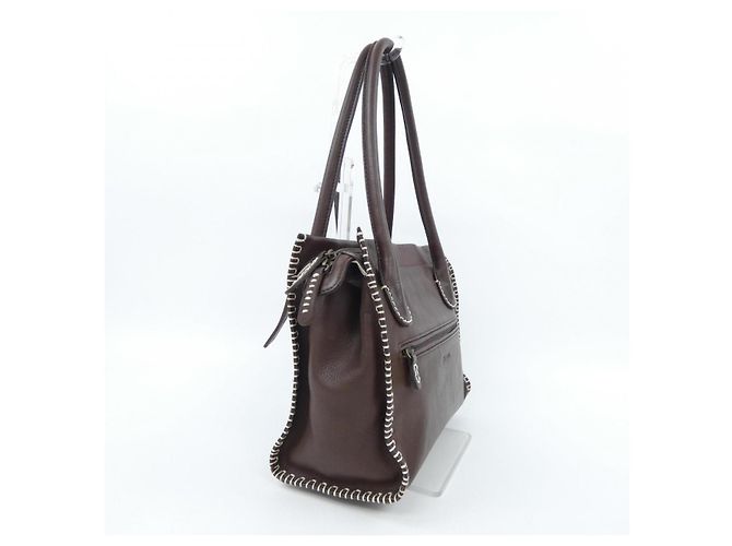 Autre Marque Borsa a mano in pelle Dakota Marrone - vista 2