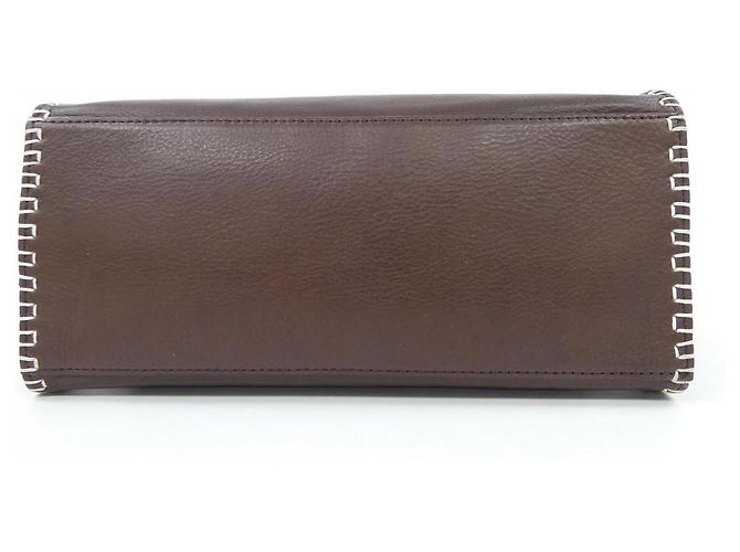 Autre Marque Borsa a mano in pelle Dakota Marrone - vista 4