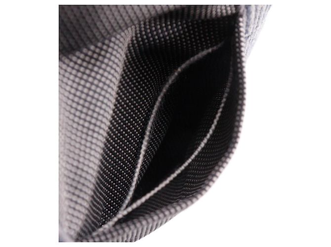 Hermès Hermes Herline Cabas Nylon Canvas Tragetasche Braun - Ansicht 11