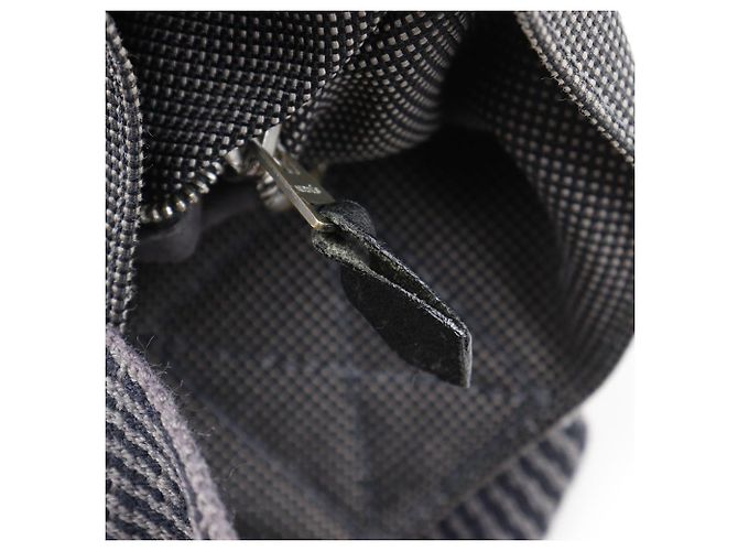Hermès Hermes Herline Cabas Nylon Canvas Tragetasche Braun - Ansicht 13