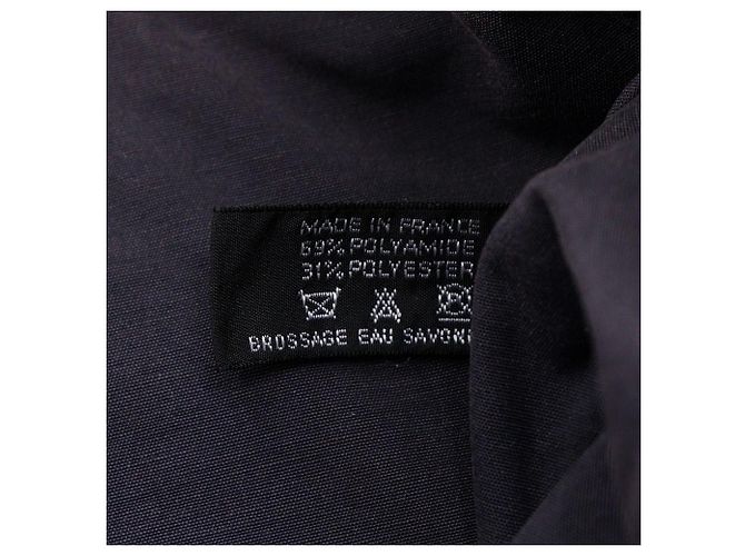 Hermès Hermes Herline Cabas Nylon Canvas Tragetasche Braun - Ansicht 14