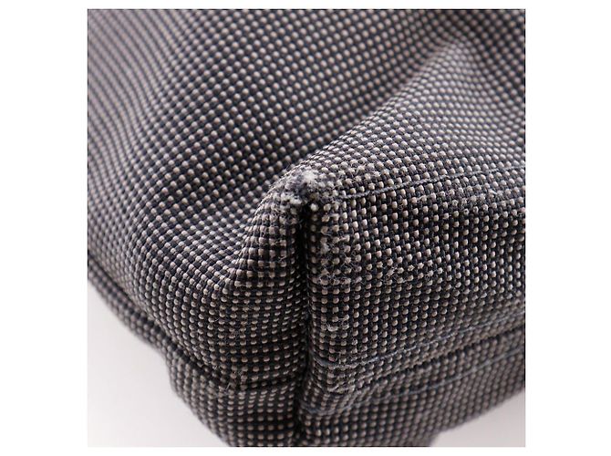 Hermès Hermes Herline Cabas Nylon Canvas Tragetasche Braun - Ansicht 6