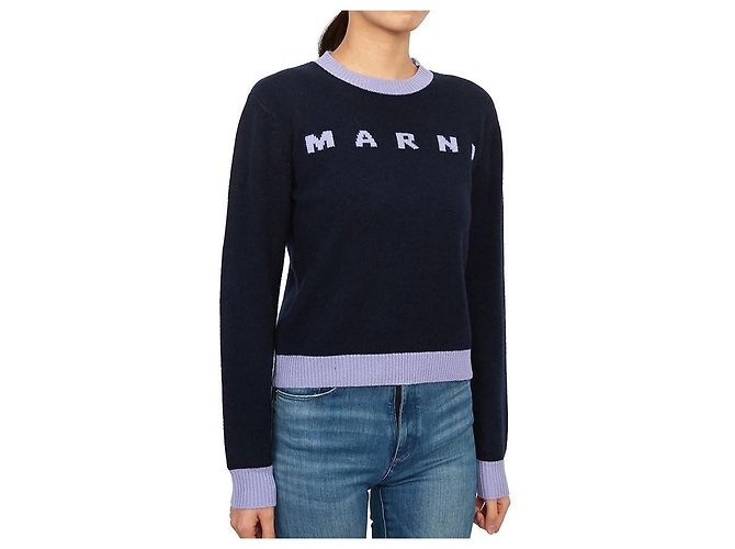 Marni Kinder Strickwaren (Erwachsenengröße verfügbar) Blau - Ansicht 6