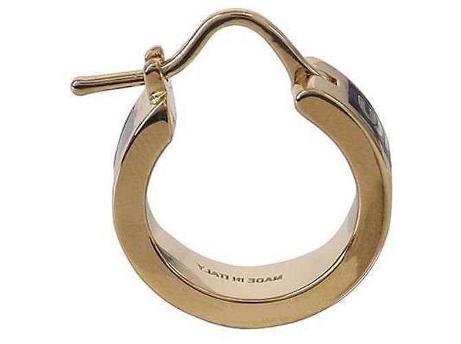 Miu Miu Emaille-Logo-Ohrringe Schwarz - Ansicht 8
