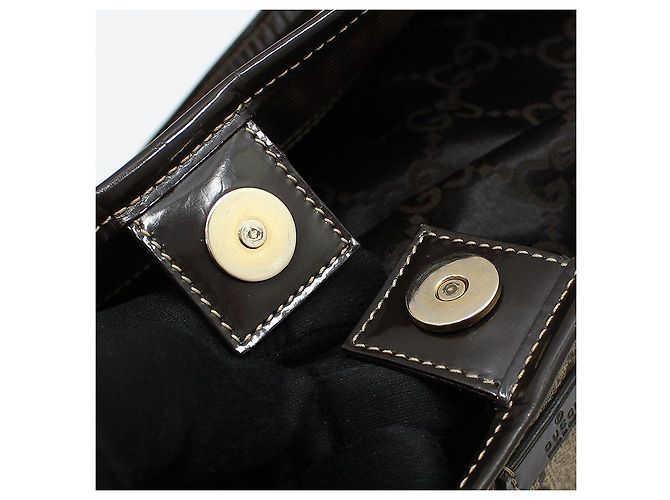 Gucci Borsa a tracolla shopper in tela GG Supreme Marrone - vista 12