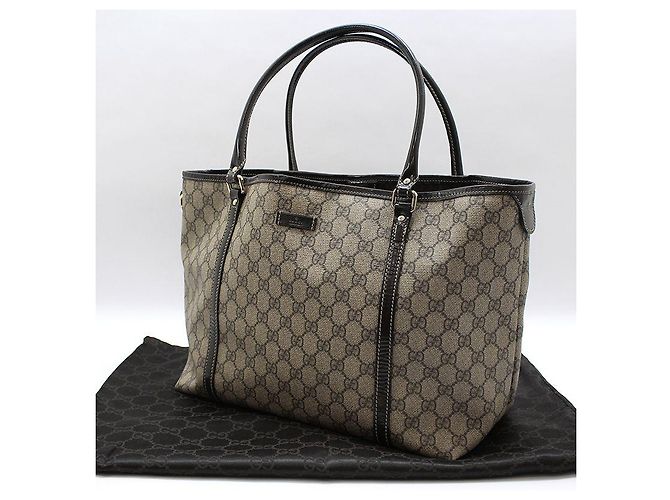 Gucci Borsa a tracolla shopper in tela GG Supreme Marrone - vista 2