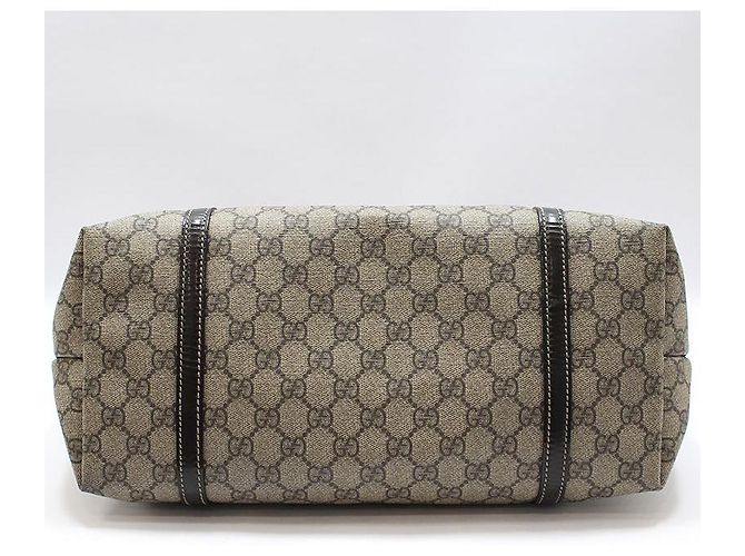 Gucci Borsa a tracolla shopper in tela GG Supreme Marrone - vista 5