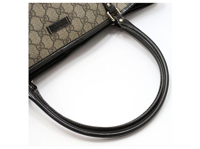 Gucci Borsa a tracolla shopper in tela GG Supreme Marrone - vista 6