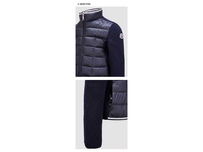 Moncler Junior Steppjacke aus Wolle mit Reißverschluss Mehrfarben - Ansicht 5