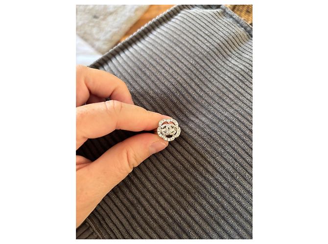 Chanel Camélia Ring aus Metall Silber - Ansicht 2