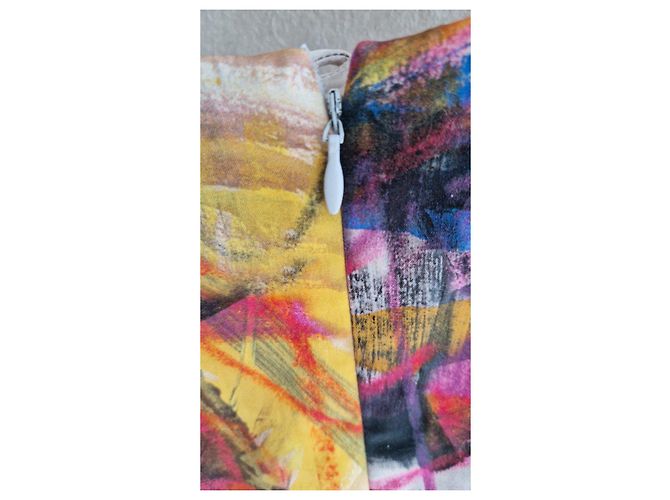 Autre Marque Vestido sin mangas Natan Edition 5 Estampado Abstracto Negro Rosa Blanco Roja Azul Multicolor Gris Amarillo - vista 6