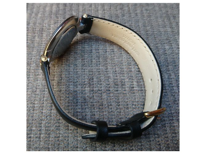 Autre Marque Relógio Quartz Rado Coupole ref. 129.4075.4 Preto Dourado - vista 7