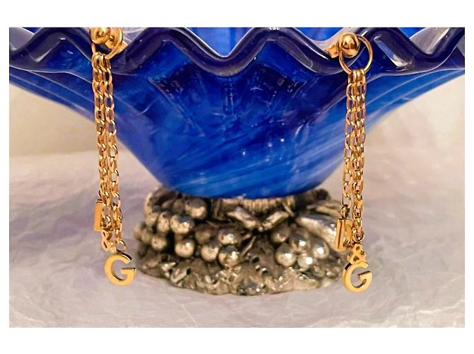 Dolce & Gabbana goldfarbene Logo-Ohrringe Golden - Ansicht 11