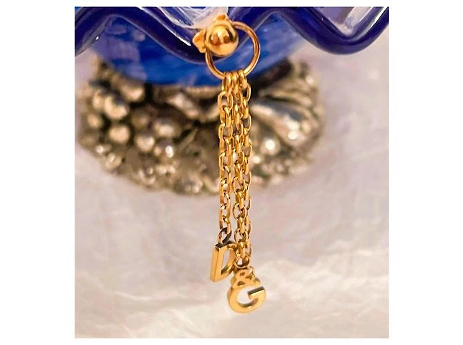 Dolce & Gabbana goldfarbene Logo-Ohrringe Golden - Ansicht 14