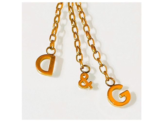Dolce & Gabbana goldfarbene Logo-Ohrringe Golden - Ansicht 19