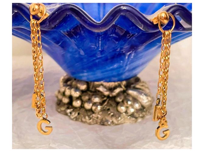 Dolce & Gabbana goldfarbene Logo-Ohrringe Golden - Ansicht 3
