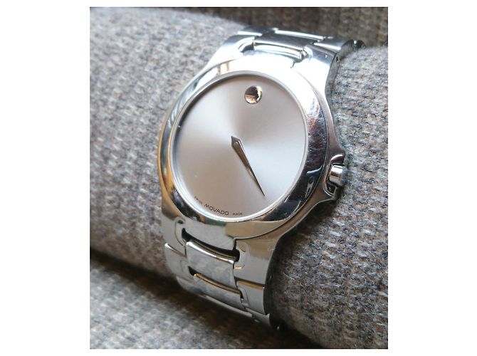 Relógio Movado Museum Quartz Aço Ref. 84 G1 1898 Prata - vista 14