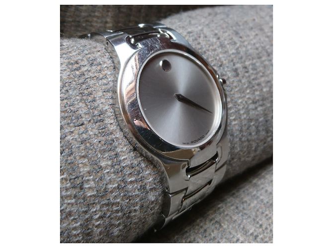 Relógio Movado Museum Quartz Aço Ref. 84 G1 1898 Prata - vista 2