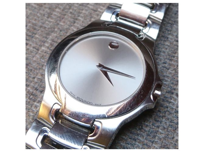 Relógio Movado Museum Quartz Aço Ref. 84 G1 1898 Prata - vista 3
