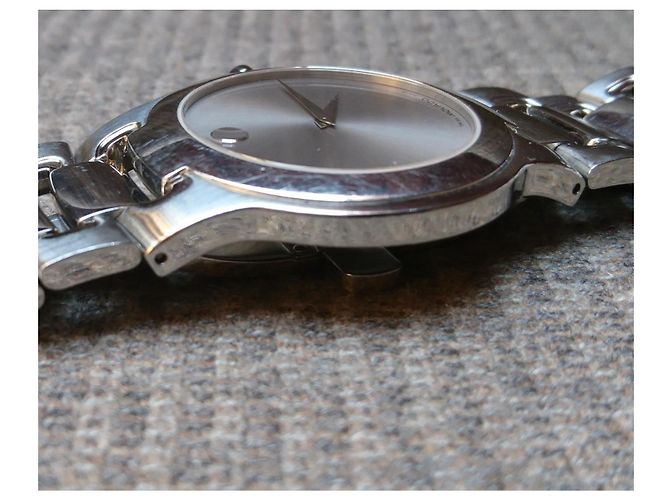 Relógio Movado Museum Quartz Aço Ref. 84 G1 1898 Prata - vista 7