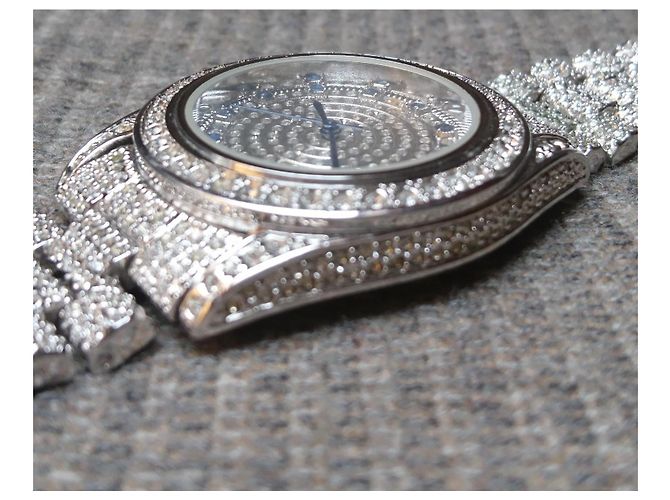 Autre Marque Relógio de Quartzo Louis Lasserre Paris com Safiras Prata - vista 7