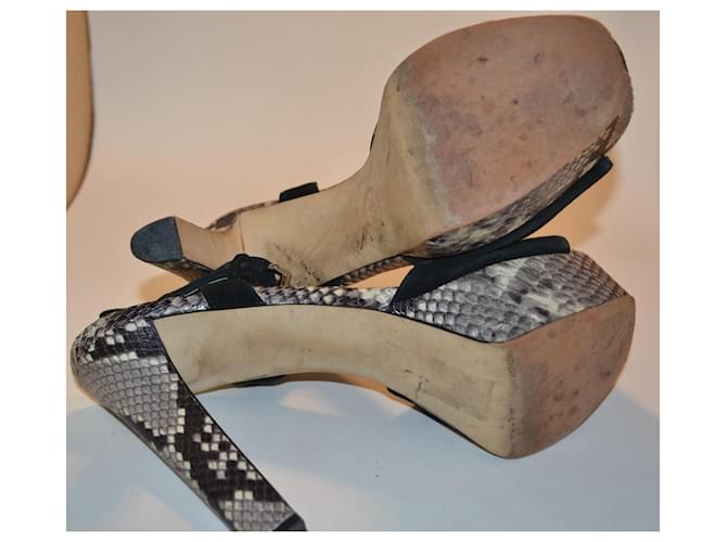 Michael Kors High-Heel-Sandalen mit Python-Print Schwarz Python drucken - Ansicht 6