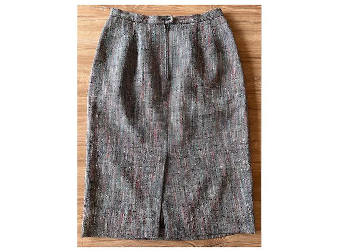 Conjunto de tweed Christian Dior Multicor Cinza - vista 6