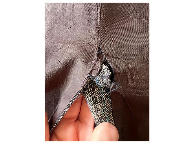 Conjunto de tweed Christian Dior Multicor Cinza - vista 8