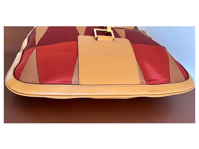 Borsa a mano Gucci Jackie stampa geometrica Marrone Rosso - vista 10
