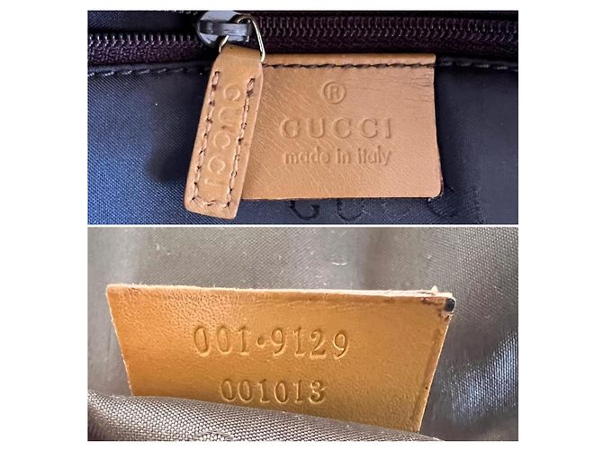 Borsa a mano Gucci Jackie stampa geometrica Marrone Rosso - vista 5